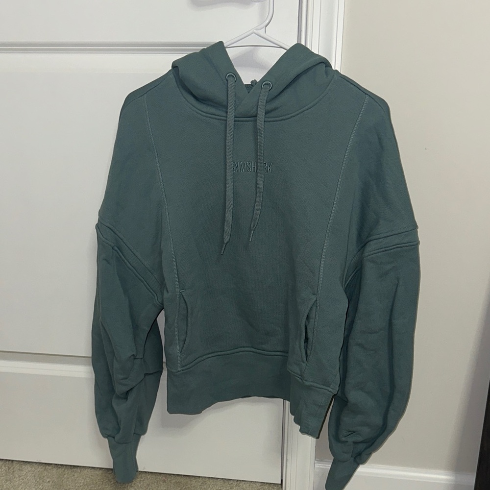 Gymshark Women’s Heavyweight Loopback Sweat Hoodie - Duck Egg Blue color